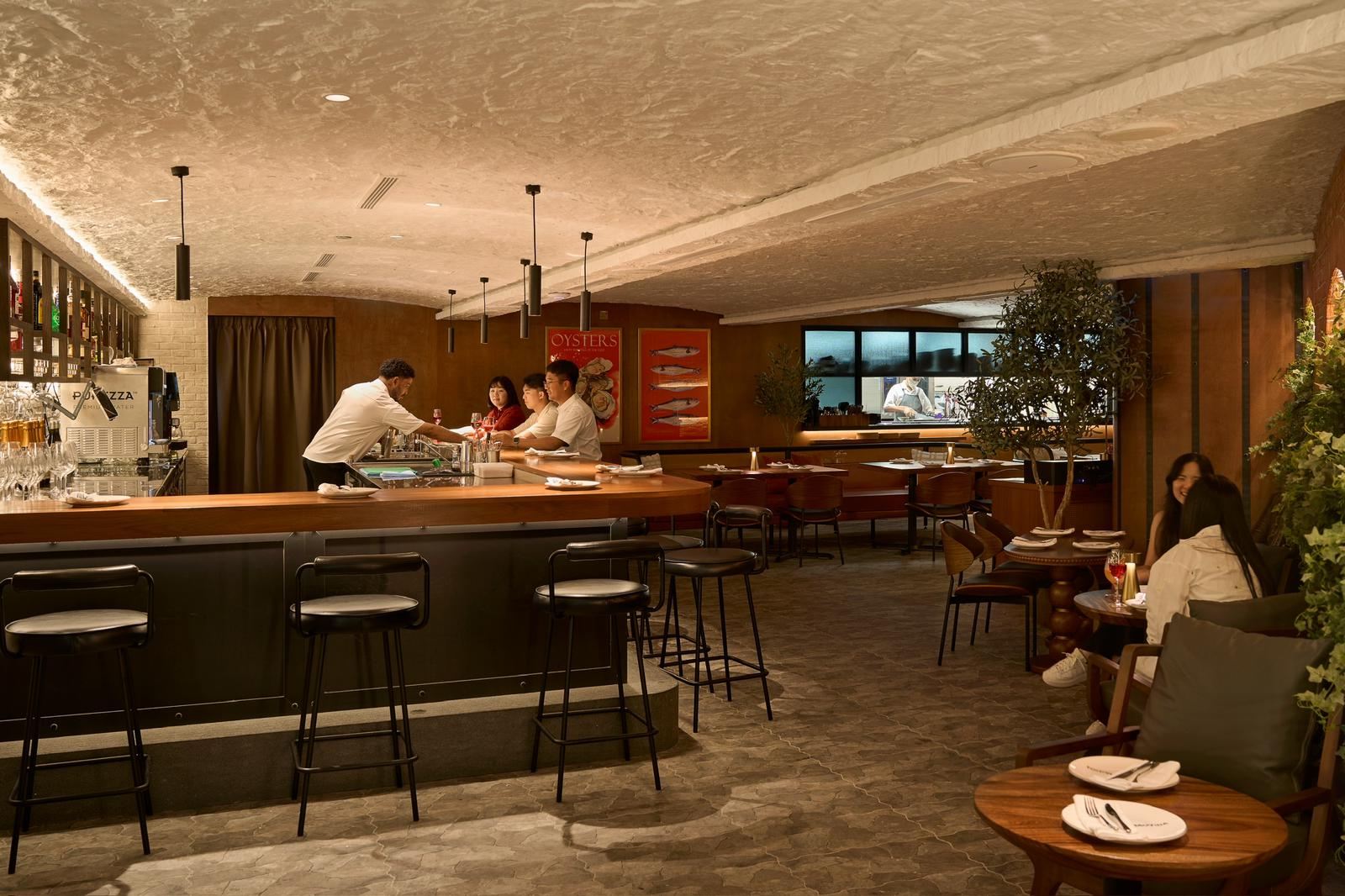 Movida Singapore Spanish restaurant interior at Raffles City, fit-out by MD Projects, view 2