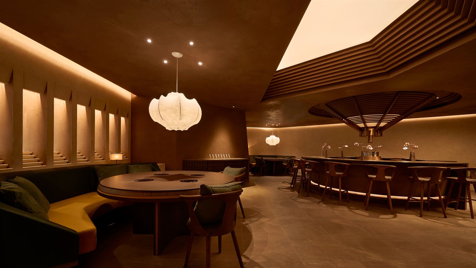 Bon Broth hotpot restaurant interior at Raffles City, fit-out by MD Projects, view 7