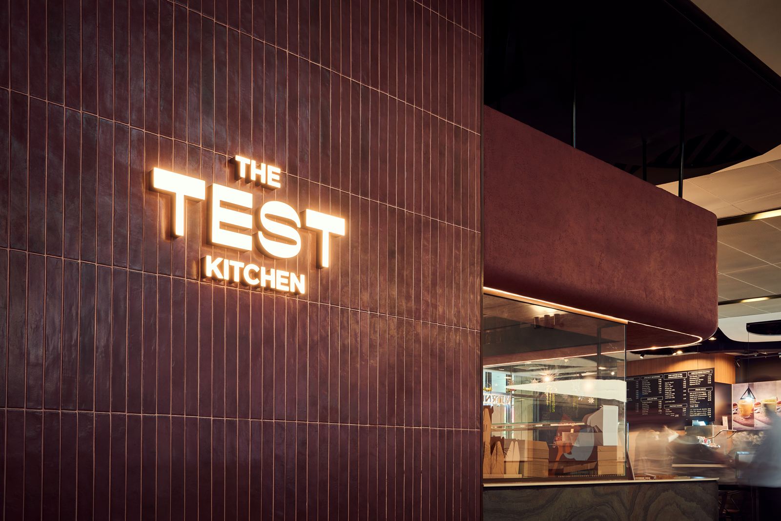 The TEST Kitchen café and bakery interior at Cross Street Exchange, fit-out by MD Projects, view 6