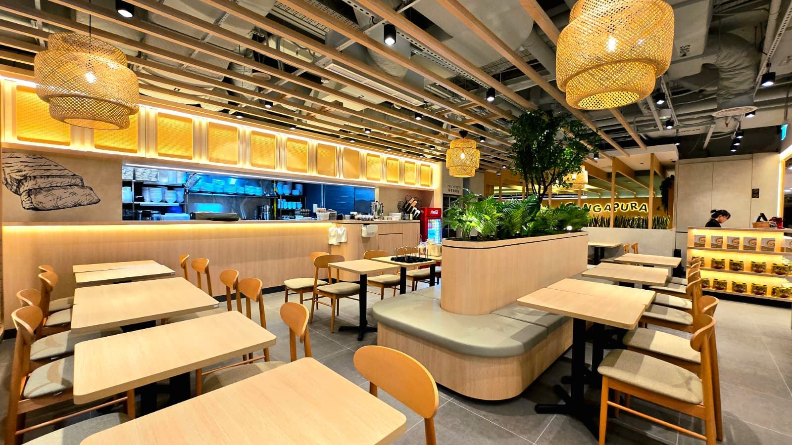 Lao Ma Bàn Mian noodle shop interior at Tangs Plaza, fit-out by MD Projects, view 2