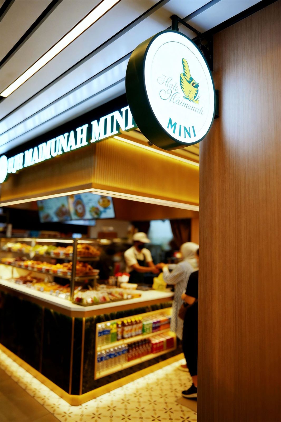 HJH MAIMUNAH warung eatery interior at Singpost Centre, fit-out by MD Projects, view 2