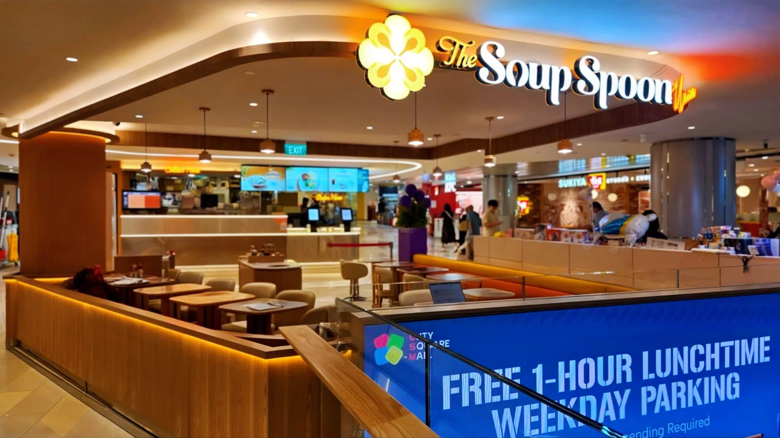 THE SOUP SPOON soup restaurant interior at White Sands, fit-out by MD Projects, view 3
