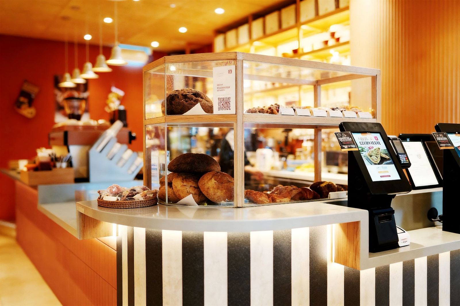 ANNA X UNION bistro interior at Punggol Coast Mall, fit-out by MD Projects, view 2