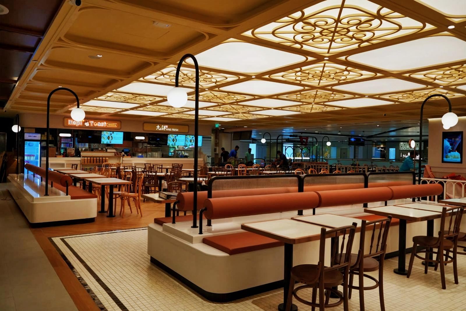 COOKHOUSE BY KOUFU food hall interior at Changi Airport Terminal 2 Transit, fit-out by MD Projects, view 14
