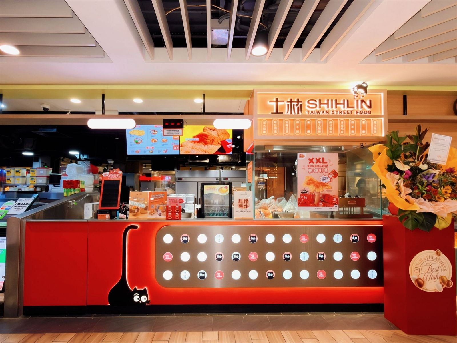 SHIHLIN Taiwanese fast-casual restaurant interior at North Point City, fit-out by MD Projects, view 3