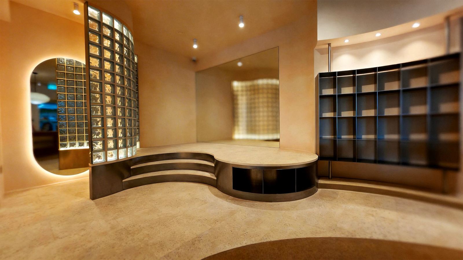BARREWORKS dance studio interior at Jelita Mall, fit-out by MD Projects