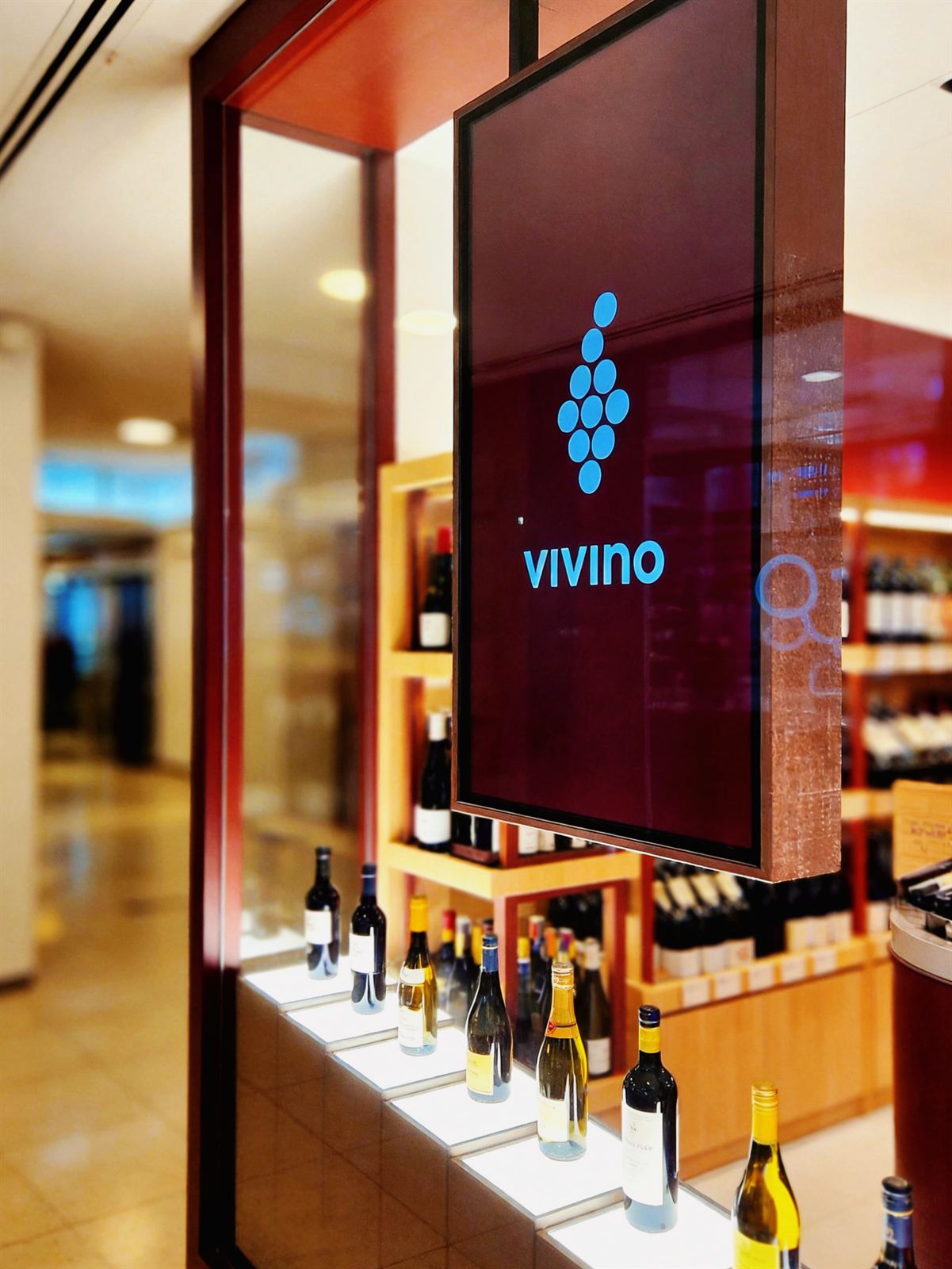 VIVINO WINE wine shop interior at Velocity at Novena Square, fit-out by MD Projects, view 2