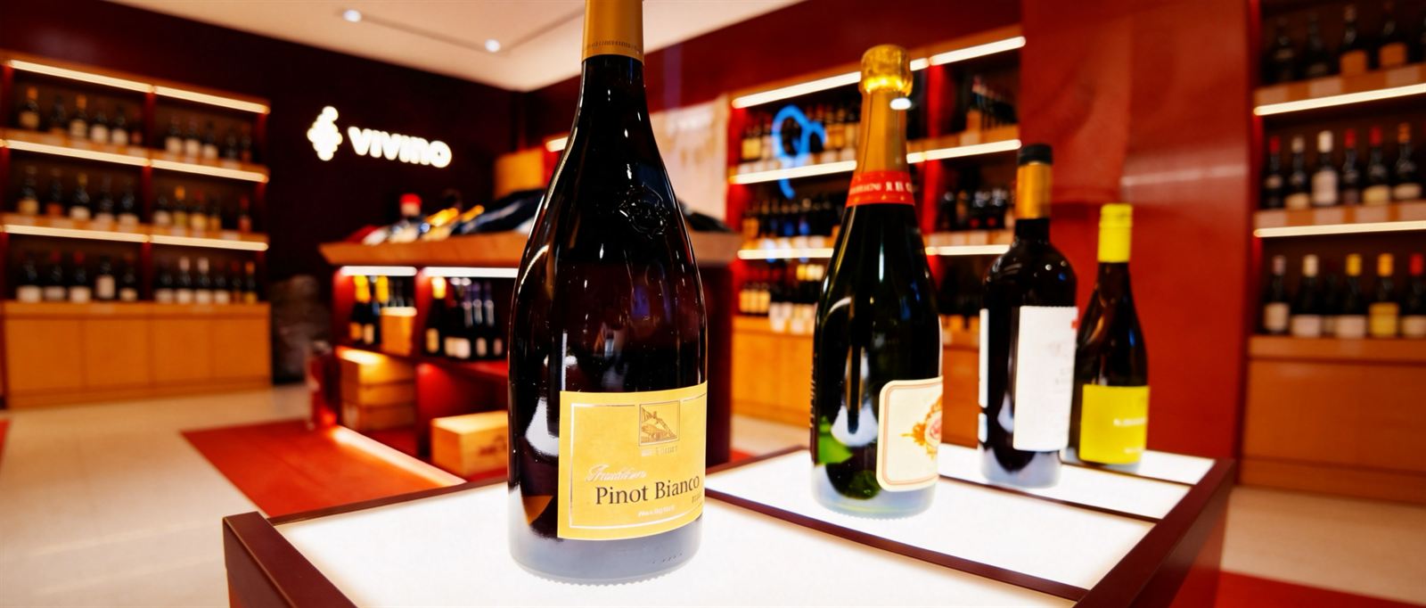 VIVINO WINE wine shop interior at Velocity at Novena Square, fit-out by MD Projects, view 6