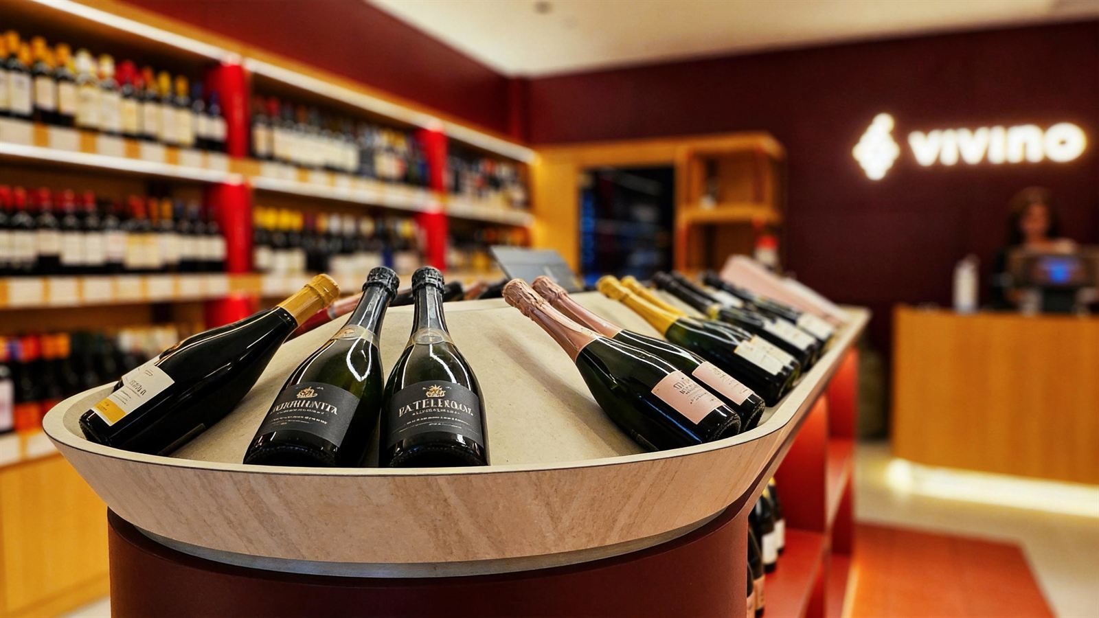 VIVINO WINE wine shop interior at Velocity at Novena Square, fit-out by MD Projects, view 8
