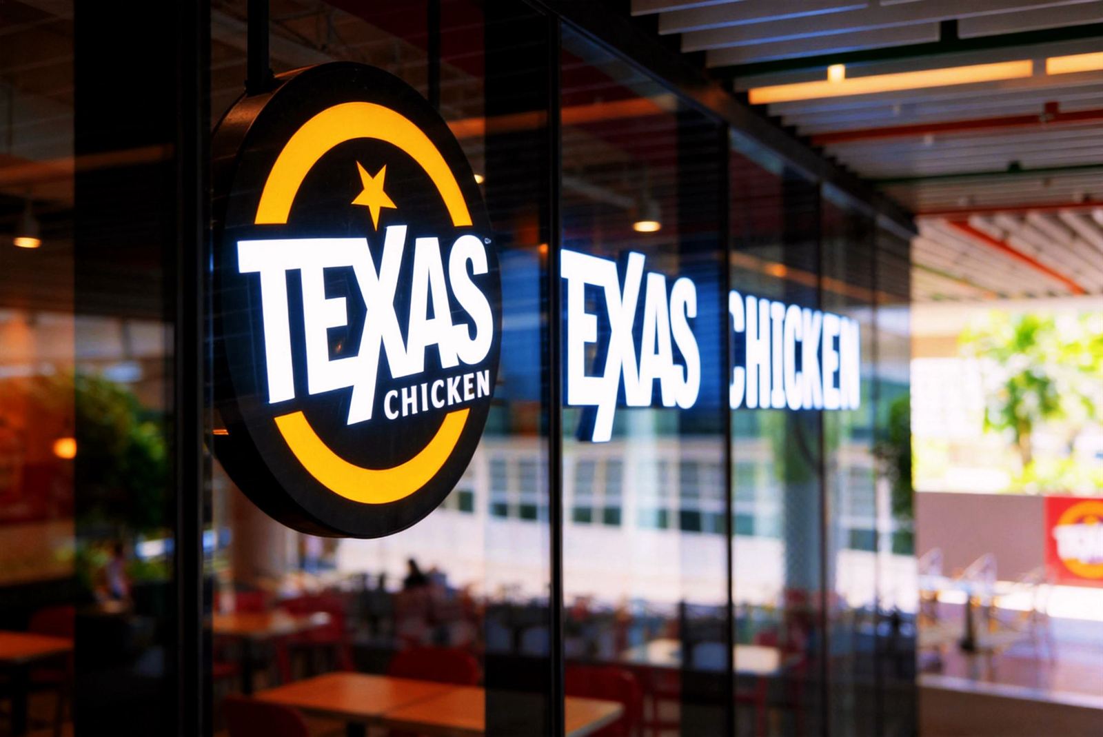 TEXAS CHICKEN fast-casual restaurant interior at One Punggol, fit-out by MD Projects, view 7