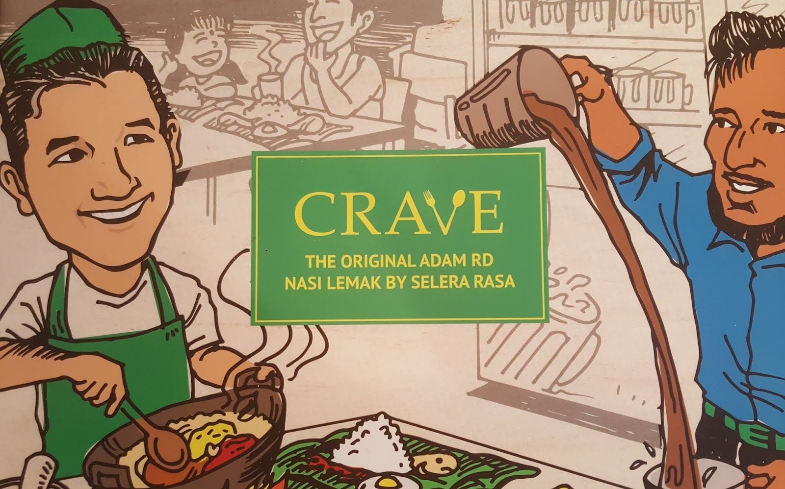 CRAVE nasi lemak restaurant interior at Our Tampines Hub, fit-out by MD Projects