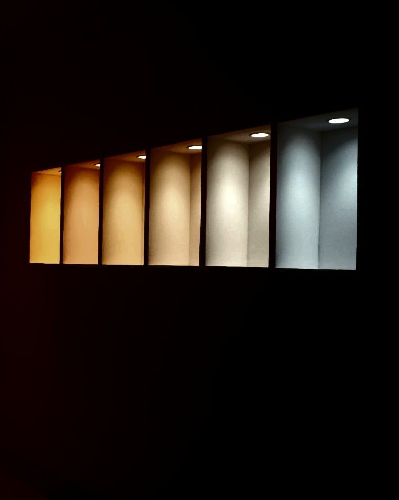 PACKA LIGHTHOUSE lighting showroom interior at Vertex Building, fit-out by MD Projects, view 2