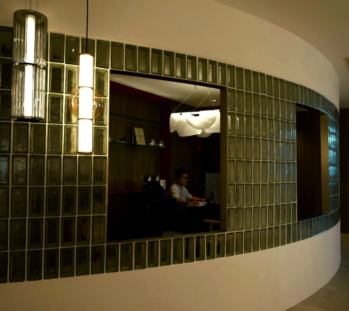 PACKA LIGHTHOUSE lighting showroom interior at Vertex Building, fit-out by MD Projects, view 4