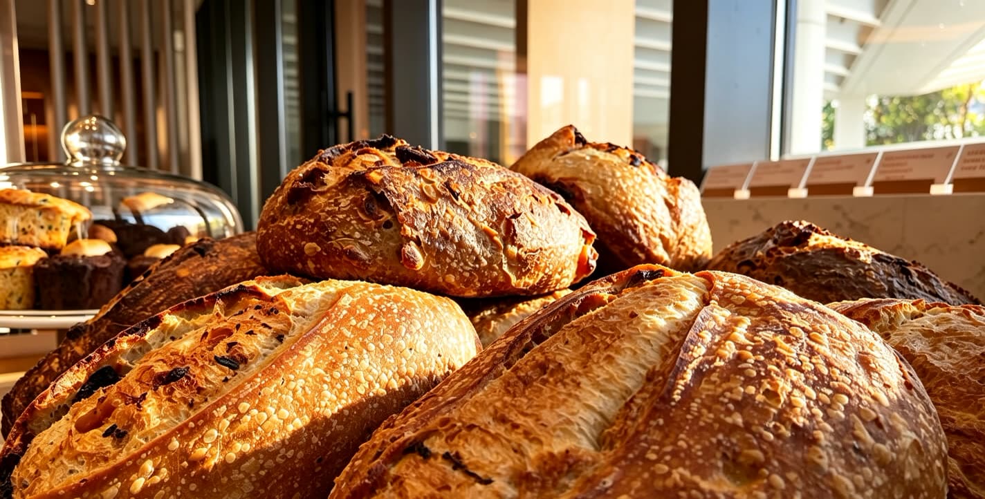 ANNA'S bakery-café interior at Mondrian Singapore Duxton, fit-out by MD Projects, view 6