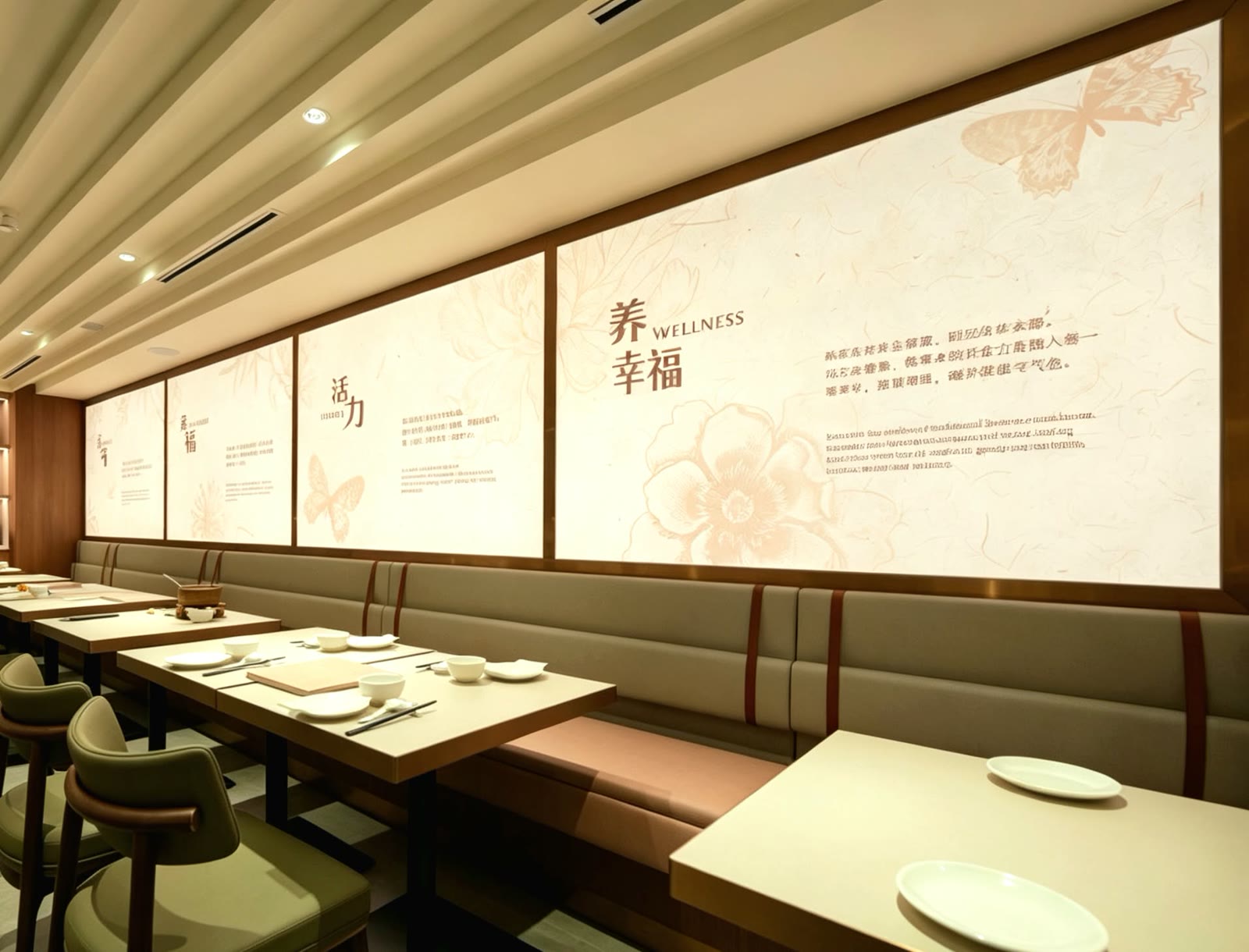 SOUPER TANG soup restaurant interior at Raffles City, fit-out by MD Projects, view 2